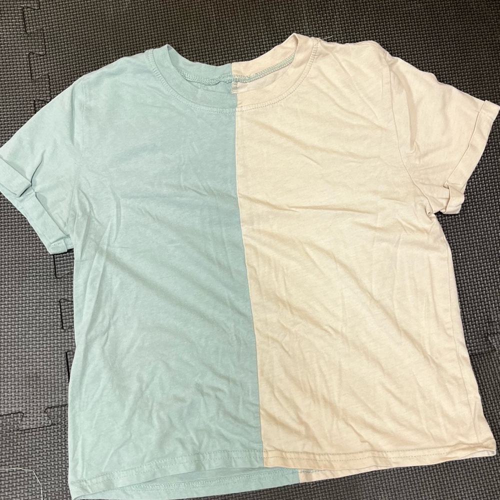 Half and Half. Love this shirt but I need to downsize my closet